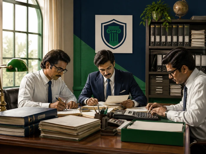 Tax consultancy team working together in 1979